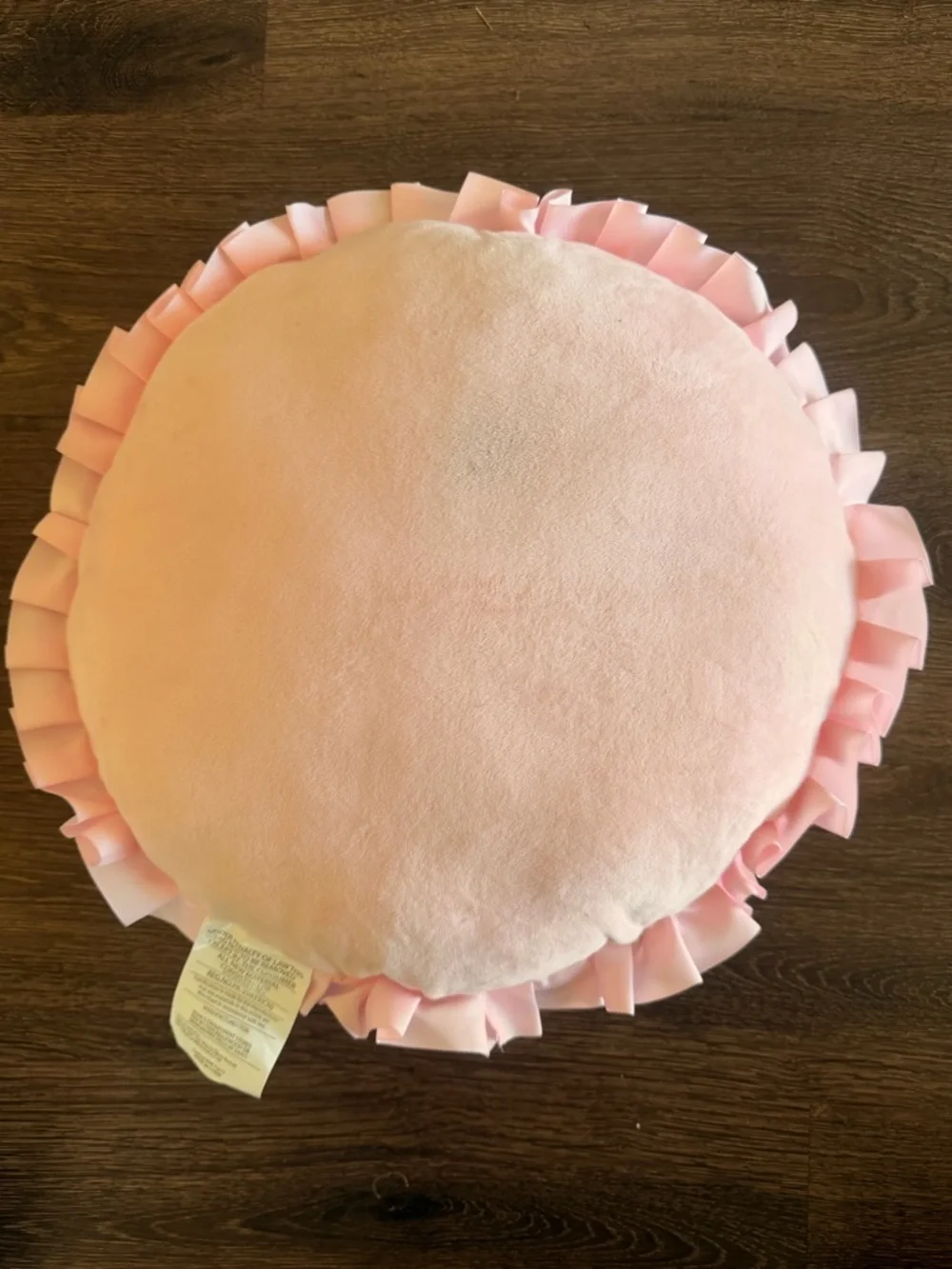 Disney Pink Round Princess Pillow with Blue Accents